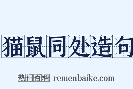 猫鼠同处造句是什么意思的图片
